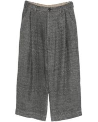 Ziggy Chen - Pleated Wide-Leg Trousers - Lyst