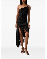 Bardot - Rayner Asymmetrische Jurk Met Kanten Afwerking - Lyst