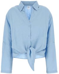 Lois - Blouse Met Gestrikte Voorkant - Lyst