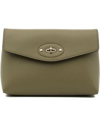 Mulberry Darley Leather Cosmetic Pouch - Green