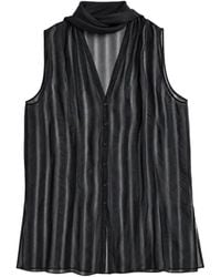 Cortana - Top A Rayas Con Detalle De Pañuelo - Lyst