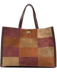 Anya Hindmarch - Mortimer Patchwork Suede Tote Bag - Lyst