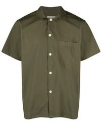 Tekla - Short-sleeved Organic Cotton Pajama Shirt - Lyst