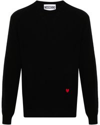 Moschino - Heart-Intarsia Sweater - Lyst