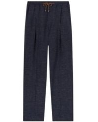 RETORI - Drawstring-Waist Pleated Trousers - Lyst
