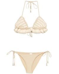 Zimmermann - Crochet Ruffled Bikini - Lyst