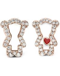 Emporio Armani - Crystal-Embellished Stud Earrings - Lyst