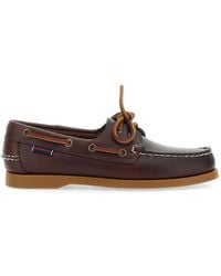 Sebago - Docksides Portland Waxed Leather Boat Shoes - Lyst