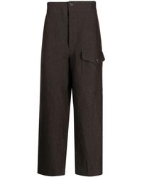Uma Wang - Paxton Herringbone-Pattern Trousers - Lyst