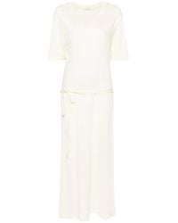 Lemaire - ベルテッド マキシtシャツワンピース - Lyst