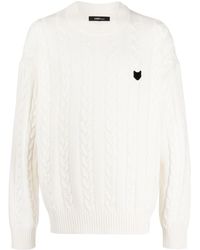 ZZERO BY SONGZIO - Panther Cable-knit Jumper - Lyst
