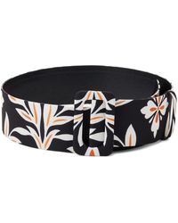 La DoubleJ - Floral-print Buckled Belt - Lyst