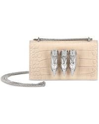 Philipp Plein - Kleine Leren Tas Met Krokodillen-Reliëf - Lyst