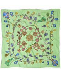 Versace - Printed Silk Twill Scarf 90 Cm - Lyst