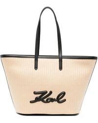 KARL LAGERFELD - K/Signature Tote Bag - Lyst