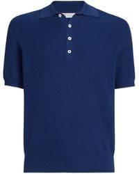 Brunello Cucinelli - Button-Fastening Short-Sleeve Polo Shirt - Lyst