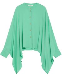 Maliparmi - Asymmetrische Bluse Mit Knopfleiste - Lyst