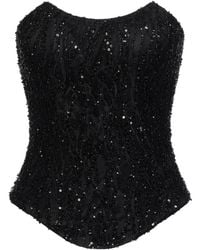 ALEXIA & ANTONIA - Embellished Lace Corset - Lyst