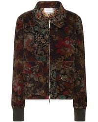 Pierre Louis Mascia - Gridox Floral-Print Bomber Jacket - Lyst