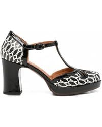 Chie Mihara - Damiela Geometric-Print T-Bar Pumps - Lyst