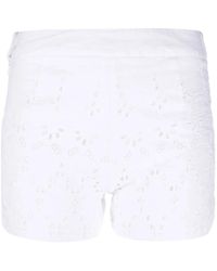 120% Lino - アイレット リネンショートパンツ - Lyst
