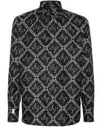 Billionaire - Monogram Print Shirt - Lyst