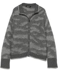 Fabiana Filippi - Sequin-Embellished Zip-Up Cardigan - Lyst