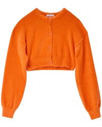 Moschino - Nuvola Logo-Intarsia Cardigan - Lyst