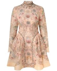 Zimmermann - Rebellion Floral-Print Mini Dress - Lyst