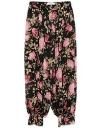 Chloé - Pantaloni A Fiori - Lyst