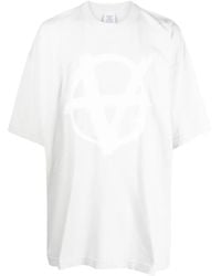 Vetements - Logo-Print Cotton T-Shirt - Lyst