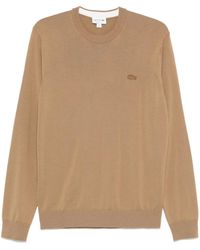 Lacoste - Crocodile-Patch Sweater - Lyst