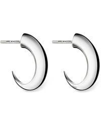 Shaun Leane - Sterling Cat Claw Medium Hoop Earrings - Lyst