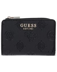 Guess - Laurel Peony Logo-Embossed Bifold Wallet - Lyst