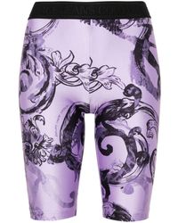 Versace - Baroccoflage-print Cycling Shorts - Lyst