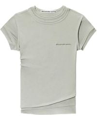 Alexander Wang - Logo-Print Layered T-Shirt - Lyst