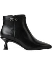 Karl Lagerfeld - Panache Ii Signia Trim レザーブーツ - Lyst