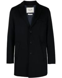 Paltò - Geraldo Db Single-Breasted Wool Blend Coat - Lyst