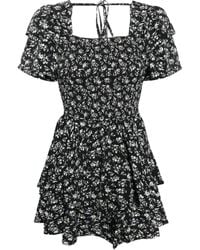 B+ AB - Mini-Jurk Met Bloemenprint - Lyst