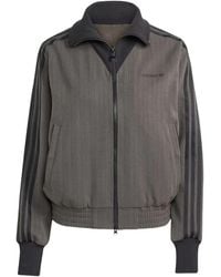 adidas - Sudadera a rayas con cremallera - Lyst