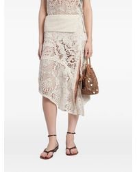 Siedres - Crochet-Knit Asymmetric Skirt - Lyst