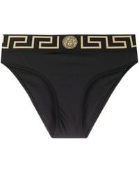 Versace - Greca Border bikini bottoms - Lyst