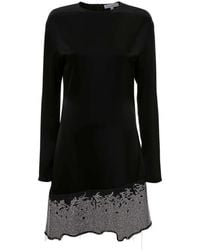 JW Anderson - Glitter-Detail Crew-Neck Minidress - Lyst