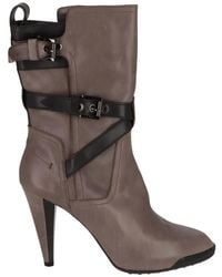 Tod's - Buckle-Strap Leather Ankle Boots - Lyst