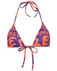 DSquared² - Logo-print Bikini Top - Lyst