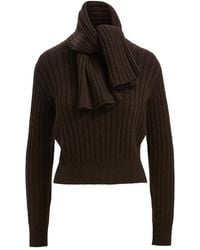 Brandon Maxwell - The Ryan Pullover Mit Schaldetail - Lyst