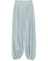 Semicouture - Elasticated-Cuff Pleated Trousers - Lyst