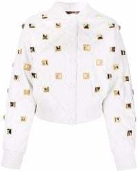 Philipp Plein - Studded Quilted Bomber Jacket - Lyst
