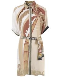 Amir Slama - Tropical Print Shirt Dress - Lyst
