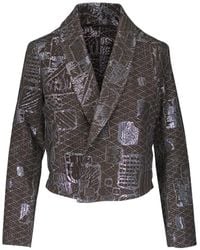 Peter Cohen - Patterned Shawl-Collar Jacket - Lyst